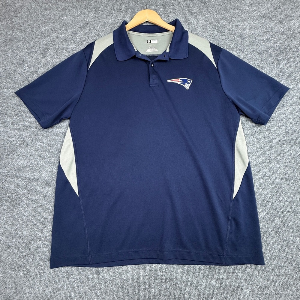 New England Patriots Polo Shirt NFL Team Apparel TX3‎ Cool Mens XL